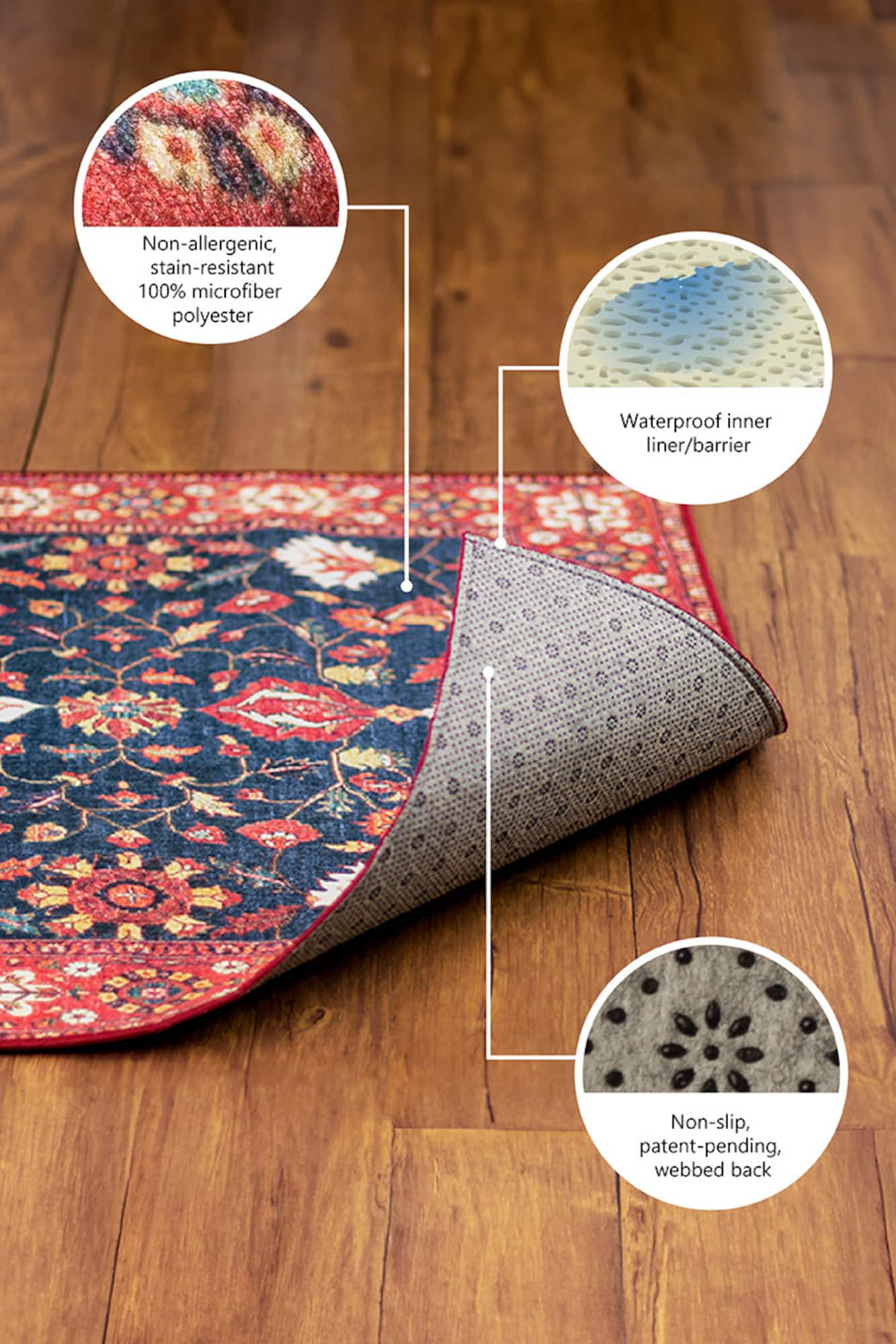 My Magic Carpet Dash & Dot Washable Rug